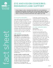 Thumbnail of the PDF version of Eye and Vision Concerns: Resources and Support