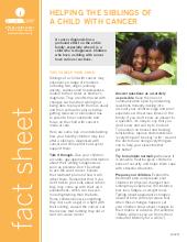 Thumbnail of the PDF version of Helping the Siblings of a Child with Cancer