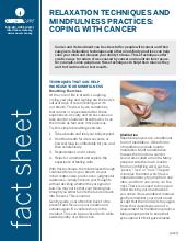 Thumbnail of the PDF version of Relaxation Techniques and Mindfulness Practices: Coping With Cancer