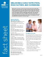 Thumbnail of the PDF version of Melanoma: Early Detection, Risk Factors and Screening