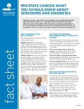Thumbnail of the PDF version of Prostate Cancer: What You Should Know About Screening and Diagnosis