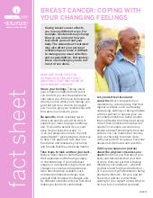 Thumbnail of the PDF version of Breast Cancer: Coping With Your Changing Feelings