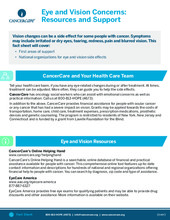 Thumbnail of the PDF version of Eye and Vision Concerns: Resources and Support