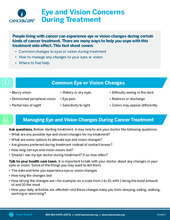 Thumbnail of the PDF version of Eye and Vision Concerns During Treatment