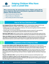Thumbnail of the PDF version of Helping Children Who Have Lost a Loved One
