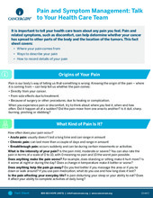 Thumbnail of the PDF version of Pain and Symptom Management: Talk to Your Health Care Team